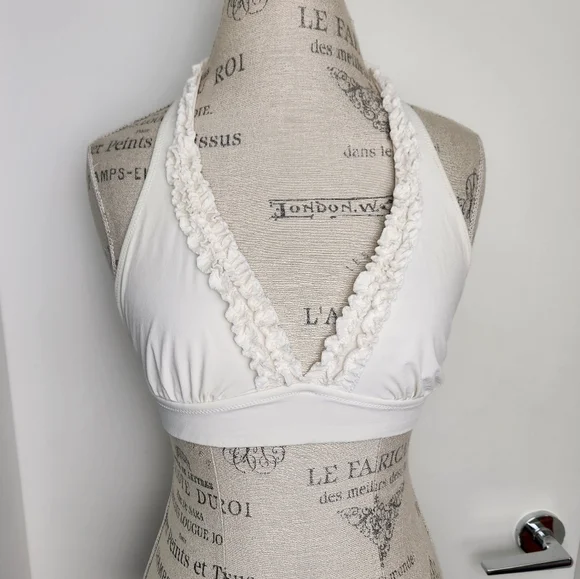 Vintage JCrew Ruffle Bikini Top - Picture 1 of 14